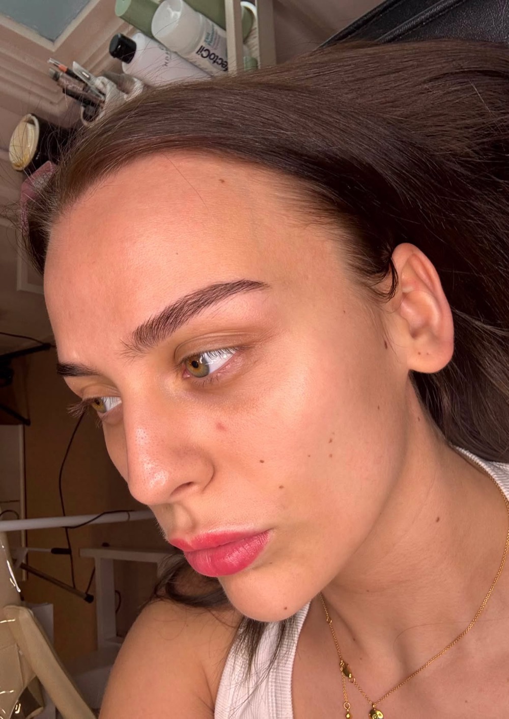 Client brow transformation by The Missy Edit